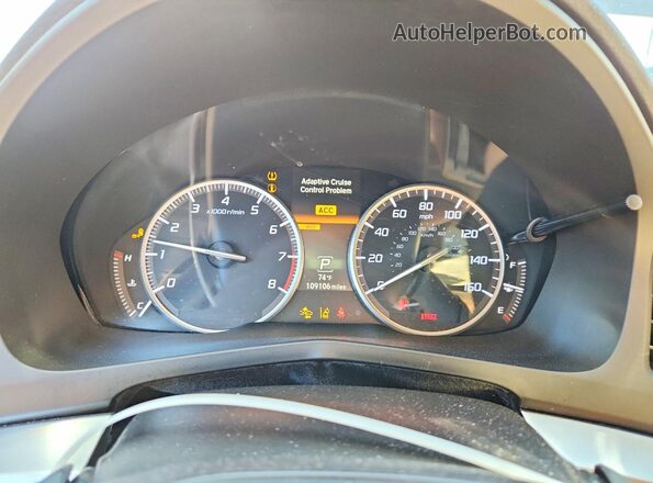 19UDE2F75GA017076 2016 ACURA ILX Red Instrument cluster view