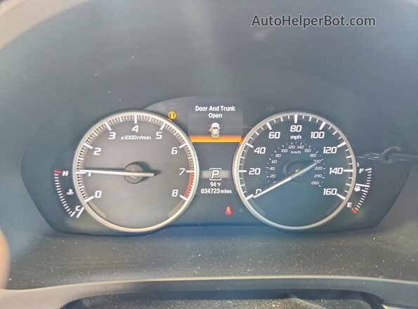 19UDE2F75KA009794 2019 ACURA ILX Silver ხელსაწყოთა პანელის ხედი