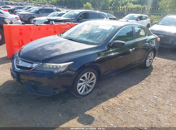 19UDE2F76GA003932 2016 ACURA ILX Black Առջևի ձախ երեք քառորդ տեսարան