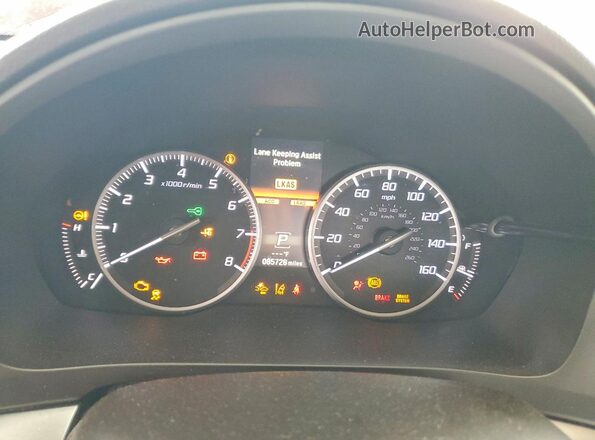 19UDE2F77KA005410 2019 ACURA ILX Red Սարքավորումների վահանակի տեսք