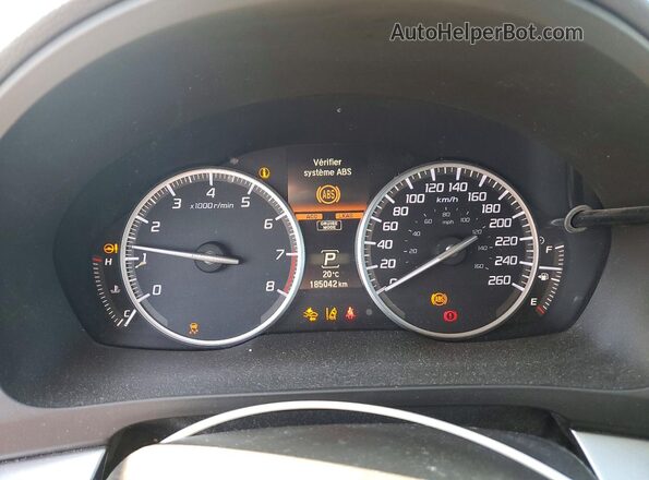 19UDE2F78GA800523 2016 ACURA ILX Black Instrument cluster view