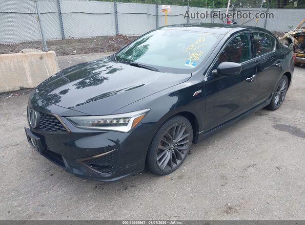 19UDE2F83LA008167 2020 ACURA ILX Black Առջևի ձախ երեք քառորդ տեսարան