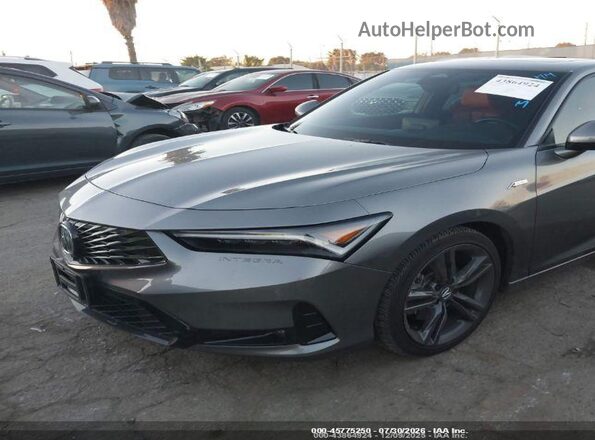 19UDE4H33SA007631 2025 ACURA INTEGRA Gray წინა მარცხენა ხედი სამი მეოთხედიდან