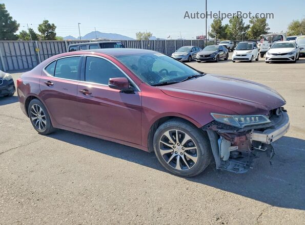 19UUB1F30GA007846 2016 ACURA TLX Burgundy წინა მარჯვენა