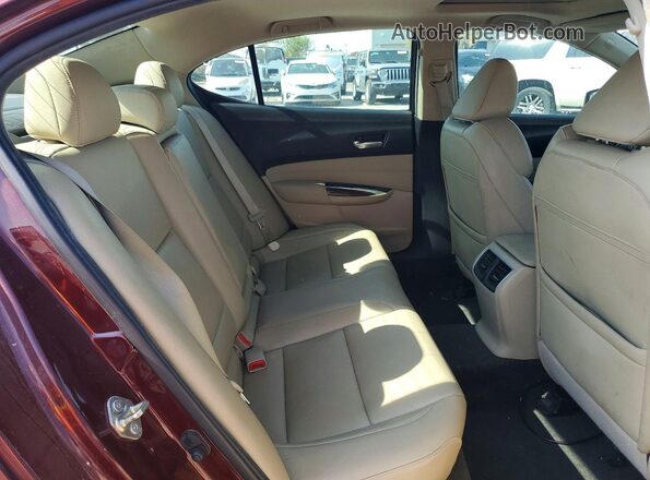 19UUB1F30GA007846 2016 ACURA TLX Burgundy უკანა სავარძლების ხედი