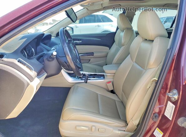 19UUB1F30GA007846 2016 ACURA TLX Burgundy წინა სალონის ხედი