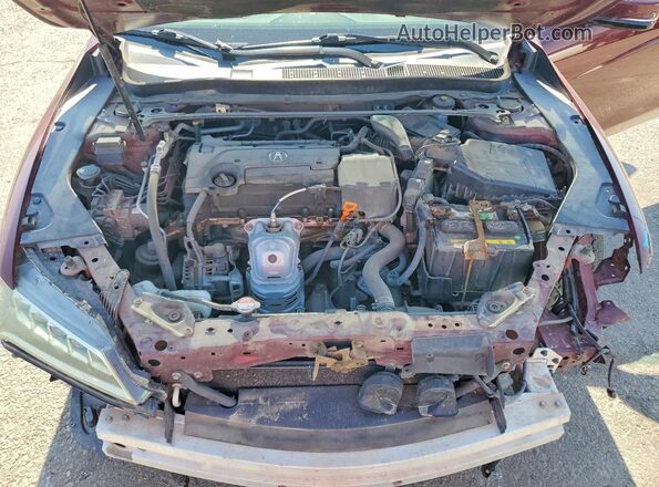 19UUB1F30GA007846 2016 ACURA TLX Burgundy უკანა სალონის ხედი