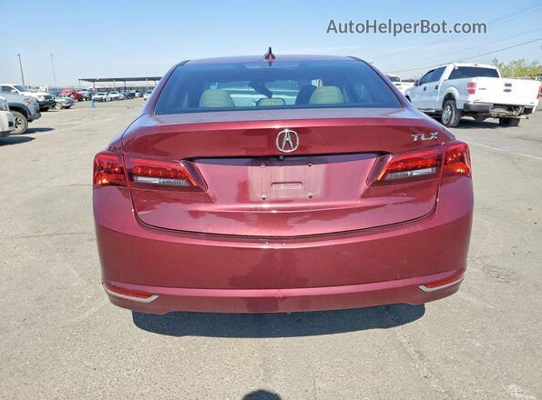 19UUB1F30GA007846 2016 ACURA TLX Burgundy უკანა ხედი