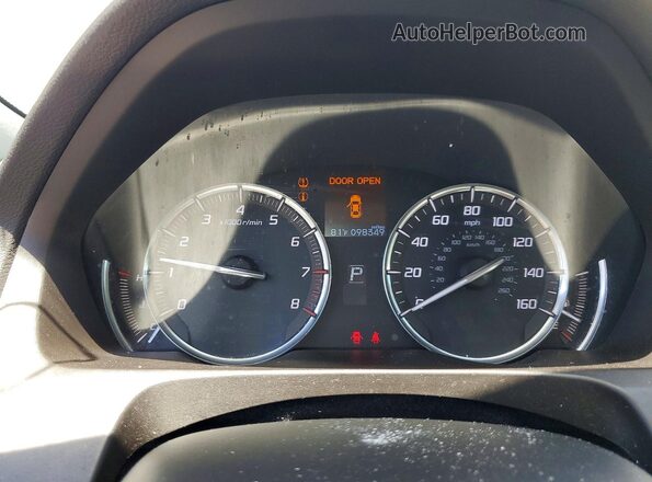 19UUB1F31GA005068 2016 ACURA TLX White ხელსაწყოთა პანელის ხედი