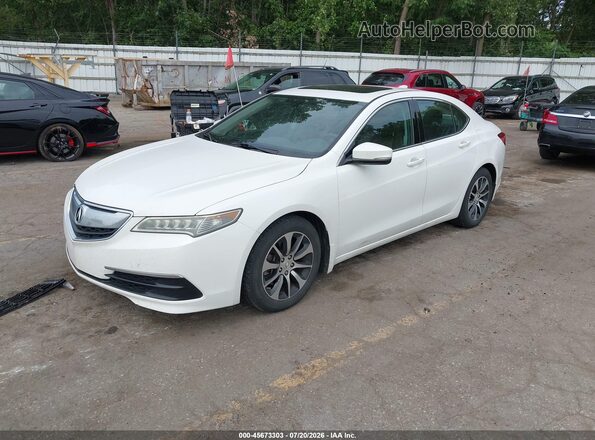19UUB1F31GA007788 2016 ACURA TLX White Առջևի ձախ երեք քառորդ տեսարան