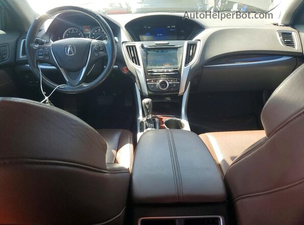 19UUB1F31HA010384 2017 ACURA TLX Brown Dashboard view