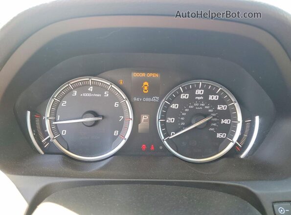 19UUB1F31HA010384 2017 ACURA TLX Brown Instrument cluster view