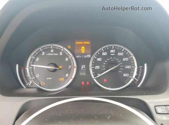 19UUB1F32HA004870 2017 ACURA TLX Silver Вид щитка приладів