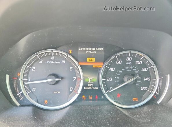 19UUB1F32JA002283 2018 ACURA TLX Gray Սարքավորումների վահանակի տեսք