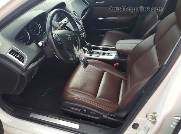 19UUB1F33GA010787 2016 ACURA TLX White Вид салону спереду