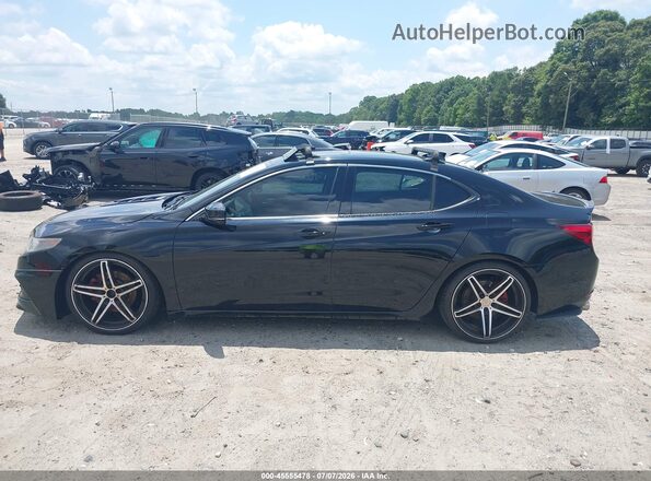 19UUB1F34HA006877 2017 ACURA TLX Black Սալոնի 360 աստիճան տեսք