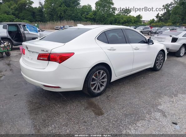 19UUB1F34JA006660 2018 ACURA TLX White უკანა მარჯვენა