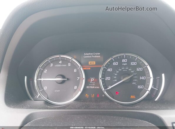 19UUB1F34KA009706 2019 ACURA TLX Silver Widok tylnych siedzeń