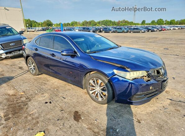 19UUB1F35GA001556 2016 ACURA TLX Blue Delantero derecho