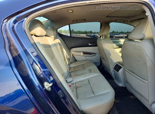 19UUB1F35GA001556 2016 ACURA TLX Blue Vista de los asientos traseros