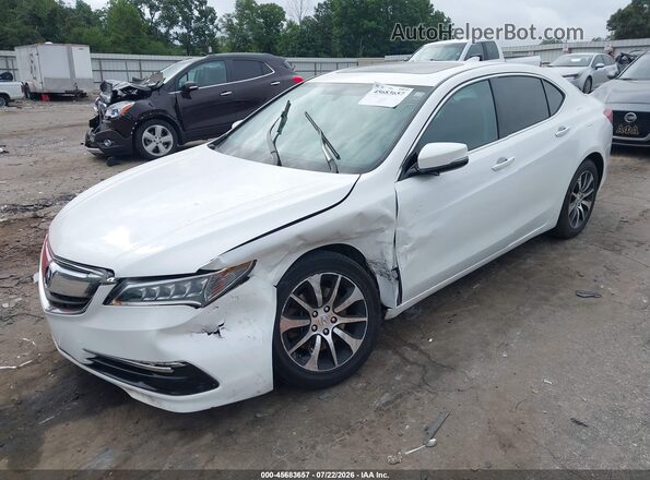 19UUB1F35GA004604 2016 ACURA TLX White Vista tres cuartos delantera izquierda