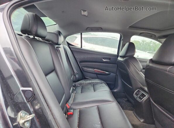 19UUB1F36GA009844 2016 ACURA TLX Black Вид задніх сидінь
