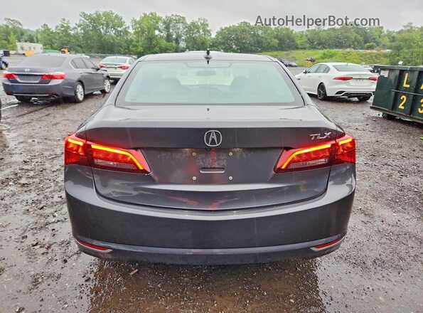 19UUB1F36GA009844 2016 ACURA TLX Black Вид ззаду