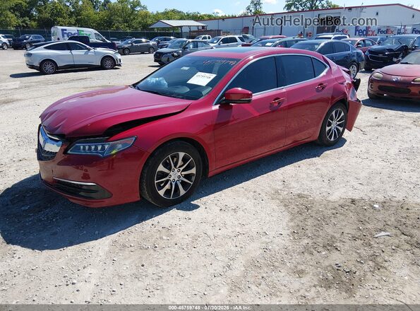 19UUB1F36HA003771 2017 ACURA TLX Red Vista tres cuartos delantera izquierda