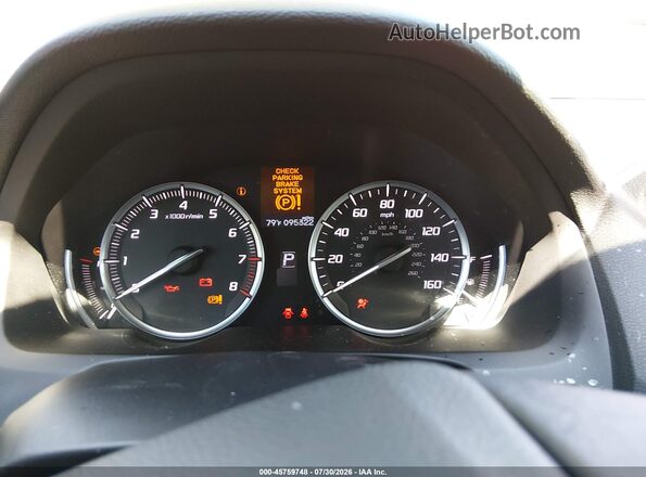 19UUB1F36HA003771 2017 ACURA TLX Red Vista de los asientos traseros