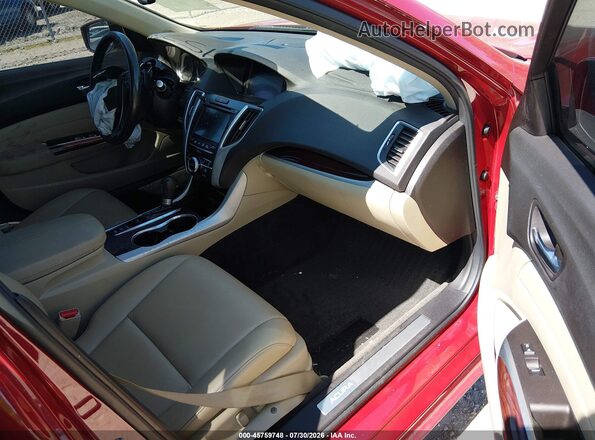 19UUB1F36HA003771 2017 ACURA TLX Red Vista interior delantera