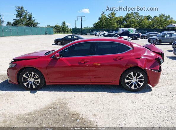19UUB1F36HA003771 2017 ACURA TLX Red Vista interior de 360 grados