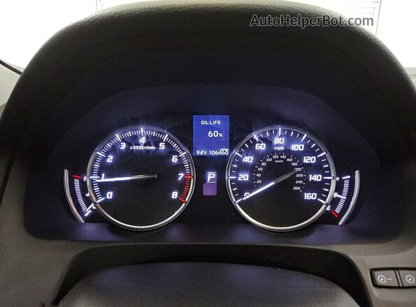 19UUB1F36HA009960 2017 ACURA TLX White Սարքավորումների վահանակի տեսք
