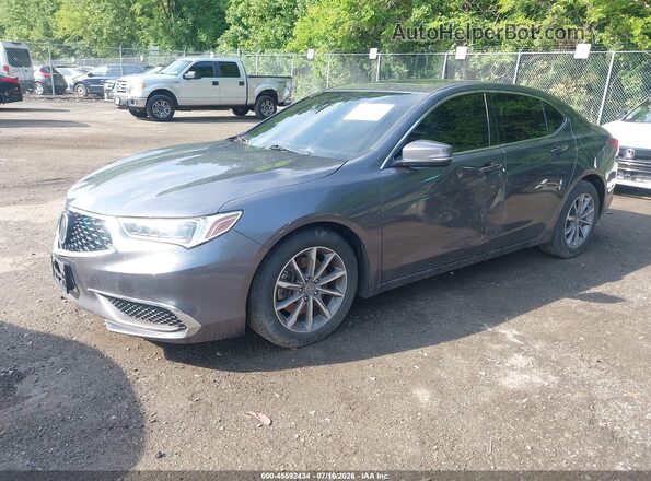 19UUB1F36KA003437 2019 ACURA TLX Gray Առջևի ձախ երեք քառորդ տեսարան