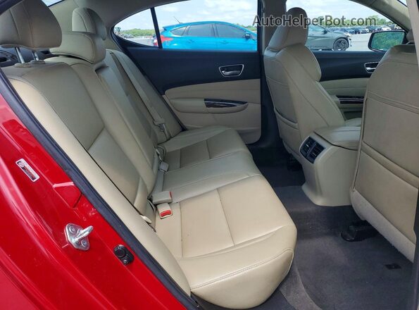 19UUB1F36KA004166 2019 ACURA TLX Red Rear seats view