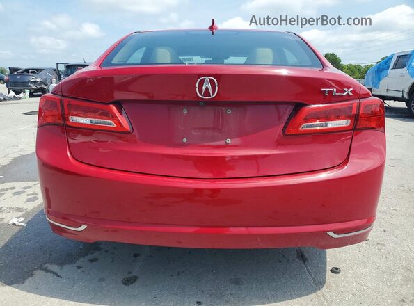 19UUB1F36KA004166 2019 ACURA TLX Red Rear view