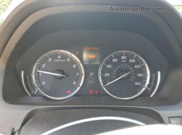 19UUB1F37GA003115 2016 ACURA TLX Gray Widok zestawu wskaźników