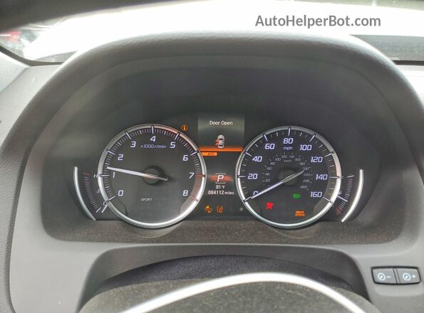 19UUB1F37KA007514 2019 ACURA TLX Black Instrument cluster view