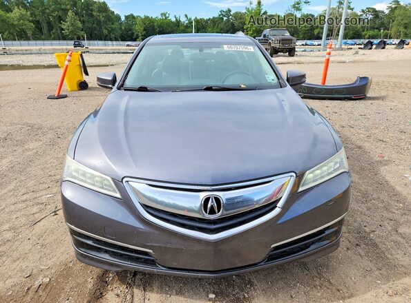 19UUB1F38HA000340 2017 ACURA TLX Charcoal წინა ხედი