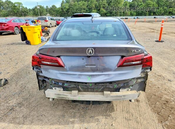 19UUB1F38HA000340 2017 ACURA TLX Charcoal უკანა ხედი