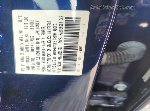 19UUB1F38JA005561 2018 ACURA TLX Blue Vista del compartimento del motor