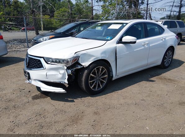 19UUB1F39KA007921 2019 ACURA TLX White Առջևի ձախ երեք քառորդ տեսարան
