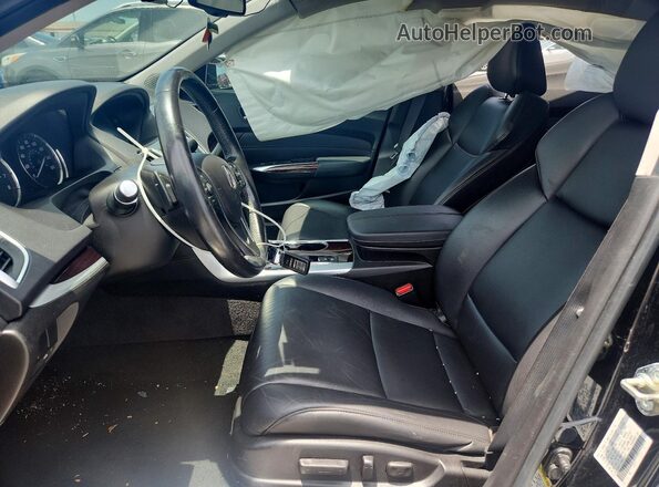 19UUB1F3XHA010402 2017 ACURA TLX Black Widok wnętrza z przodu