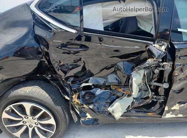 19UUB1F3XHA010402 2017 ACURA TLX Black Widok tylnych siedzeń