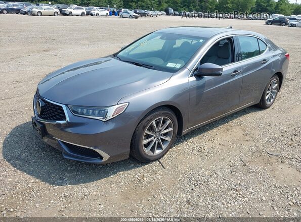 19UUB1F3XLA017259 2020 ACURA TLX Gray Vista tres cuartos delantera izquierda