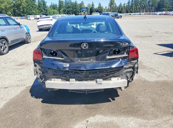 19UUB1F51GA009042 2016 ACURA TLX Black Вид ззаду