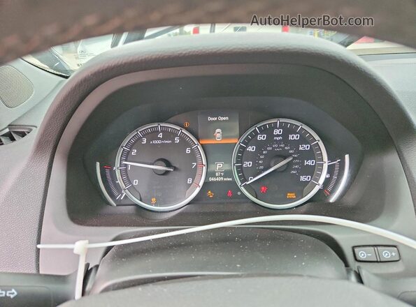 19UUB1F52HA000271 2017 ACURA TLX Black Սարքավորումների վահանակի տեսք