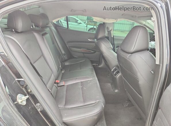 19UUB1F52HA000271 2017 ACURA TLX Black Հետևի նստատեղերի տեսք