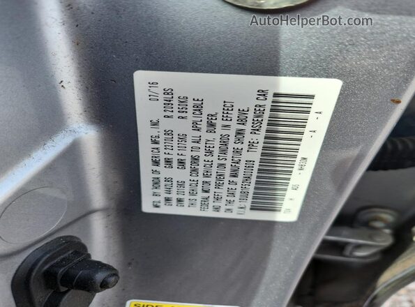 19UUB1F52HA000609 2017 ACURA TLX Silver Շարժիչի բաժամունքի տեսք