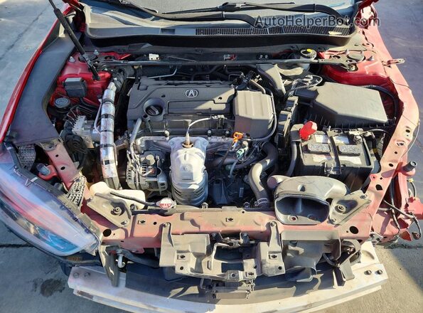 19UUB1F52LA007388 2020 ACURA TLX Red უკანა სალონის ხედი