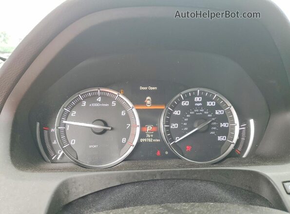19UUB1F53JA009163 2018 ACURA TLX Серебряный Вид щитка приборов